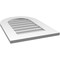 Ekena Millwork Round Top Surface Mount PVC Gable Vent: Non-Functional, w/ 3-1/2"W x 1"P Standard Frame, 18"W x 26"H GVPRT18X2601SN - alternate 4